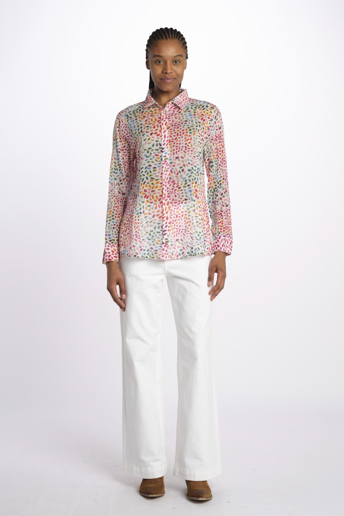 Camicia PETALE MULTICO SA2525 5H terre rouge 