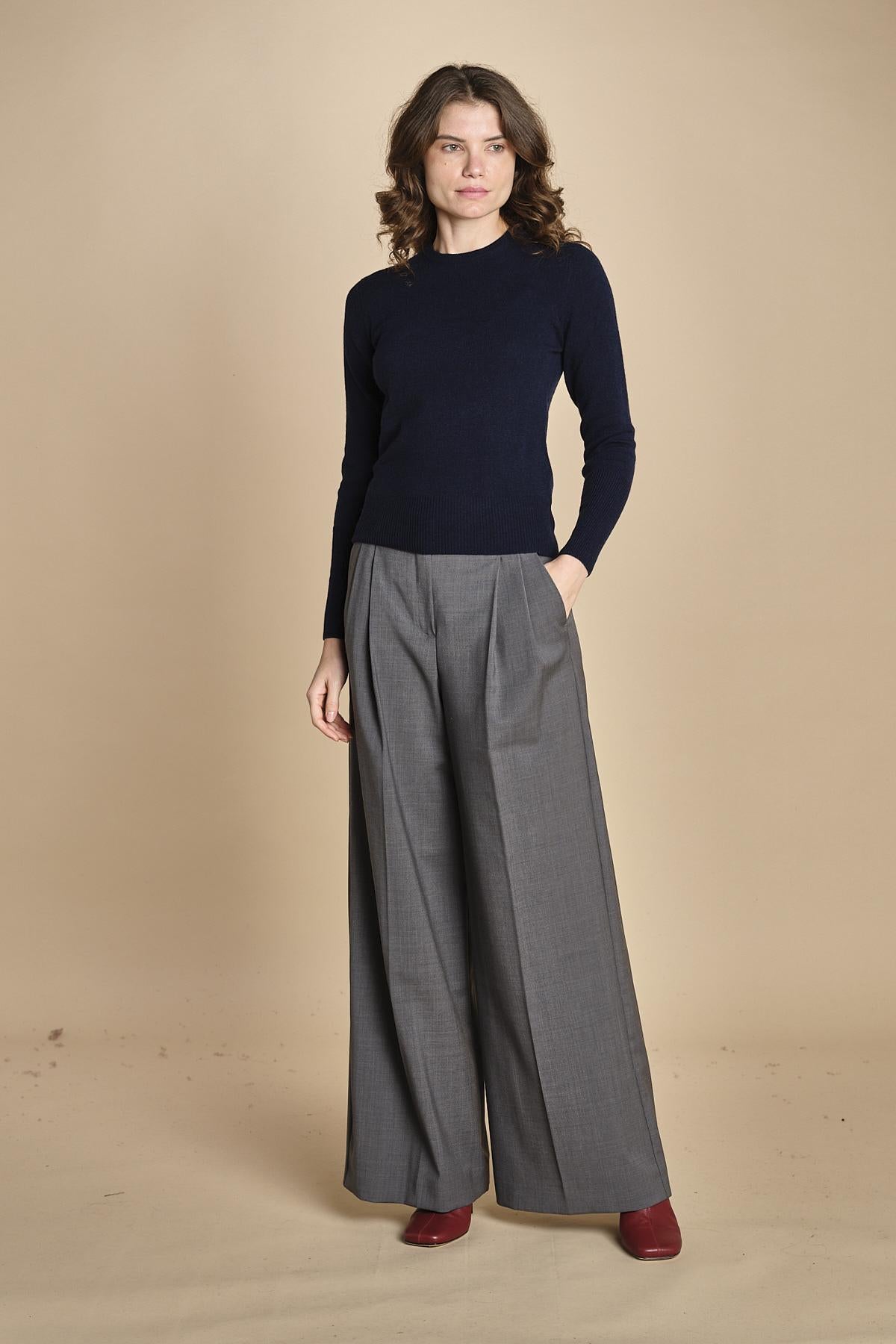 girocollo basic MIL46 25030 BLU milaura 