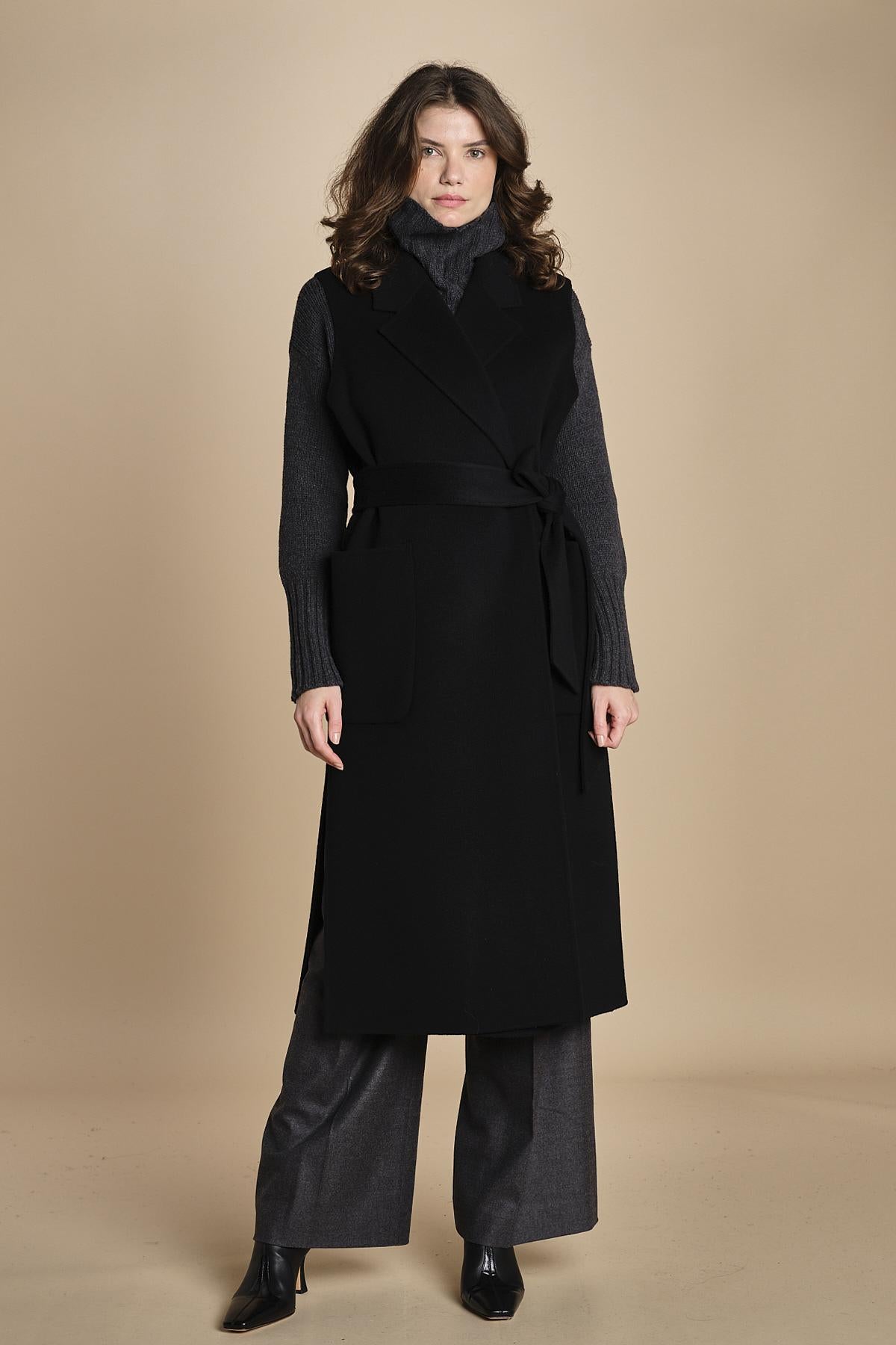 gilet double CLARISSA IO111126 BK999 ivy oak 