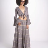 gonna lunga in lurex gessato SERENA STONE christianzen 