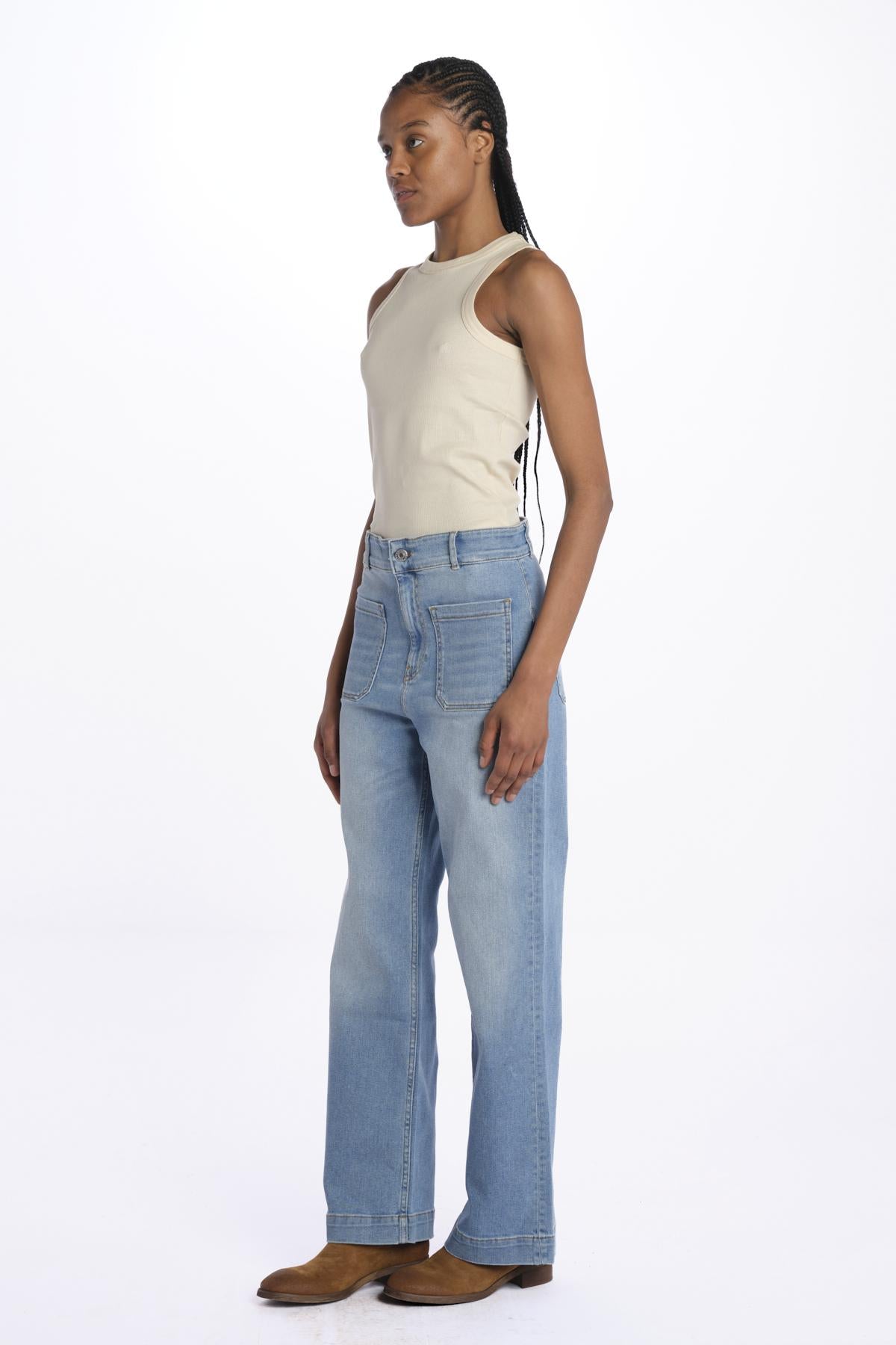 Demin PRESTON con taschine PRESTON D0549 UBL bellerose 