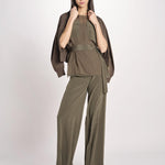 top in seta con tasche e fascia JF009657 PALM LEAF 2308 joseph 
