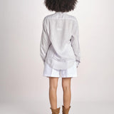 Camicia maschile in lino M012 1017 PERLA milaura 