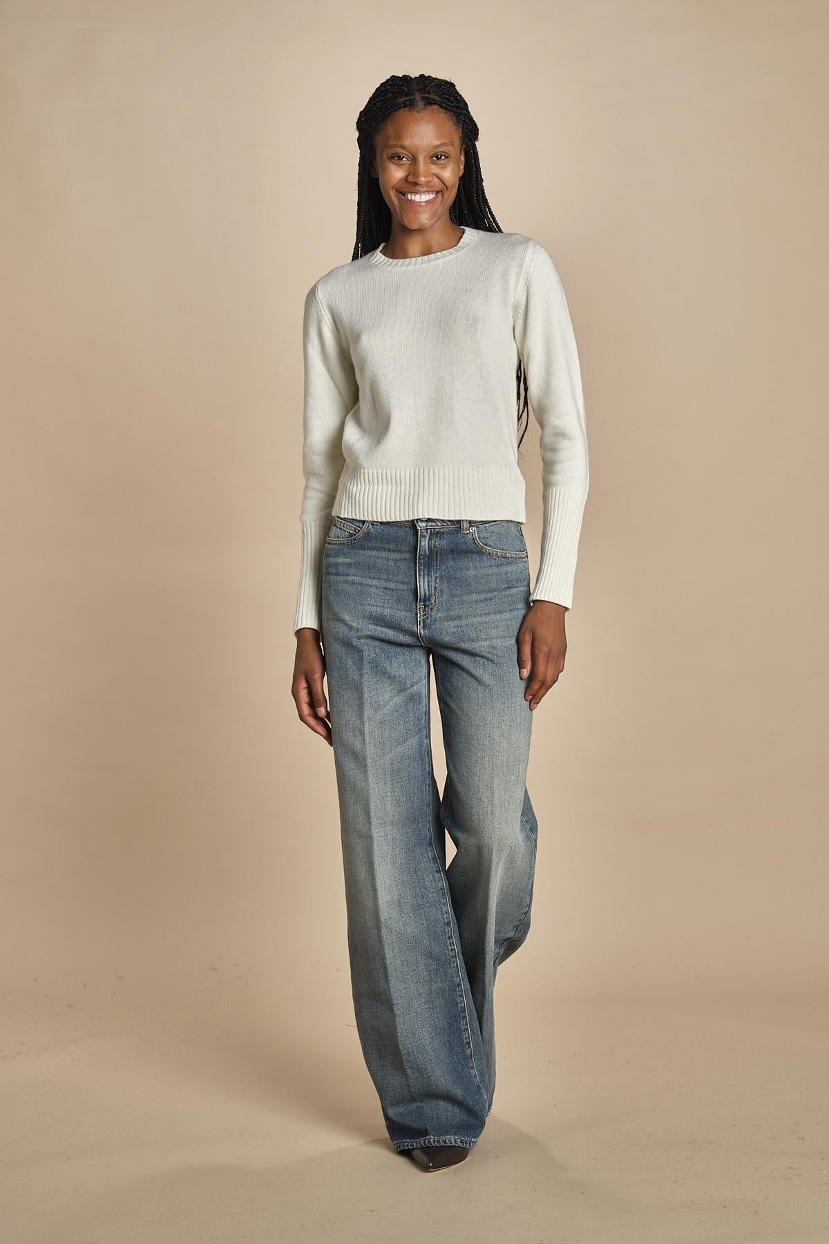 d2501005 girocollo slim by milaura. d2501005 29001 BIANCO milaura 