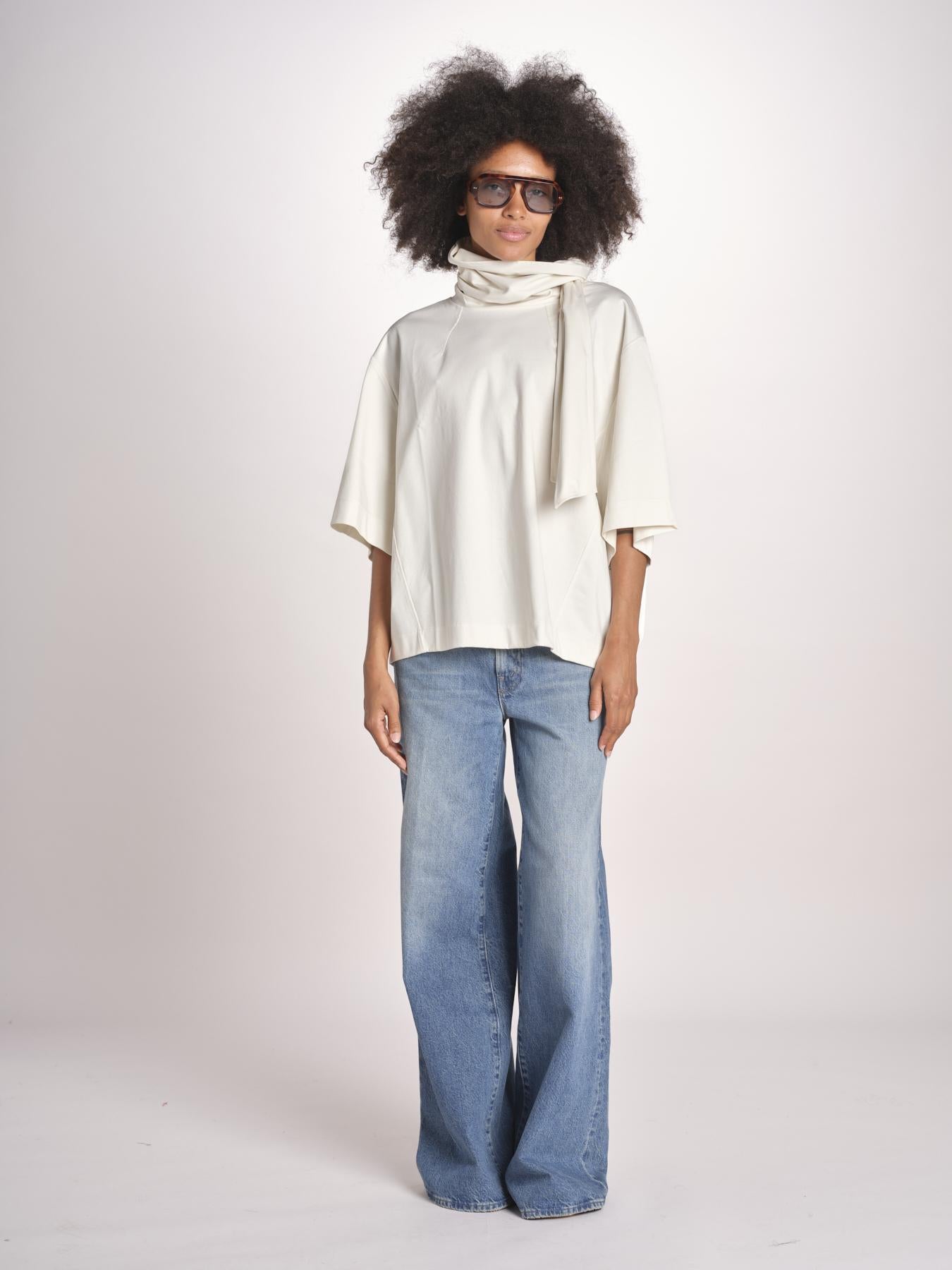 blousa con sciarpa TSH0720HELENA BLANC BLA0126S soeur 