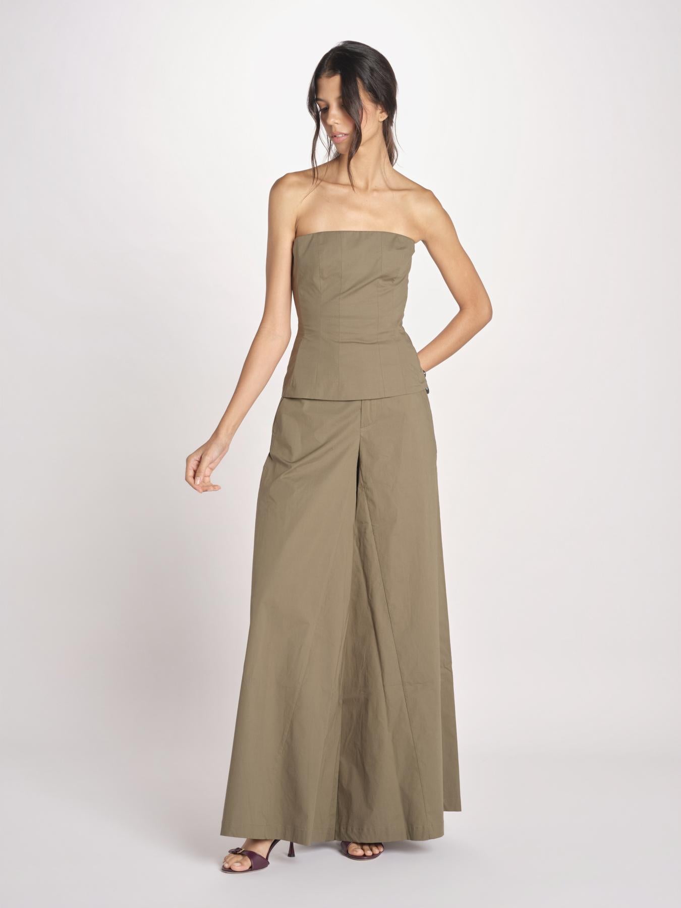 pantalone over in cotone 40811-400 MILITY 88 federica tosi 