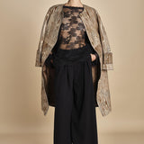 top in pizzo con manica lunga LENI BLACK malina 