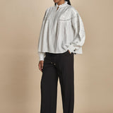 DAHLIA camicia con bottoncini e nervature 2HVA27-V09771 BLANC vanessa bruno 
