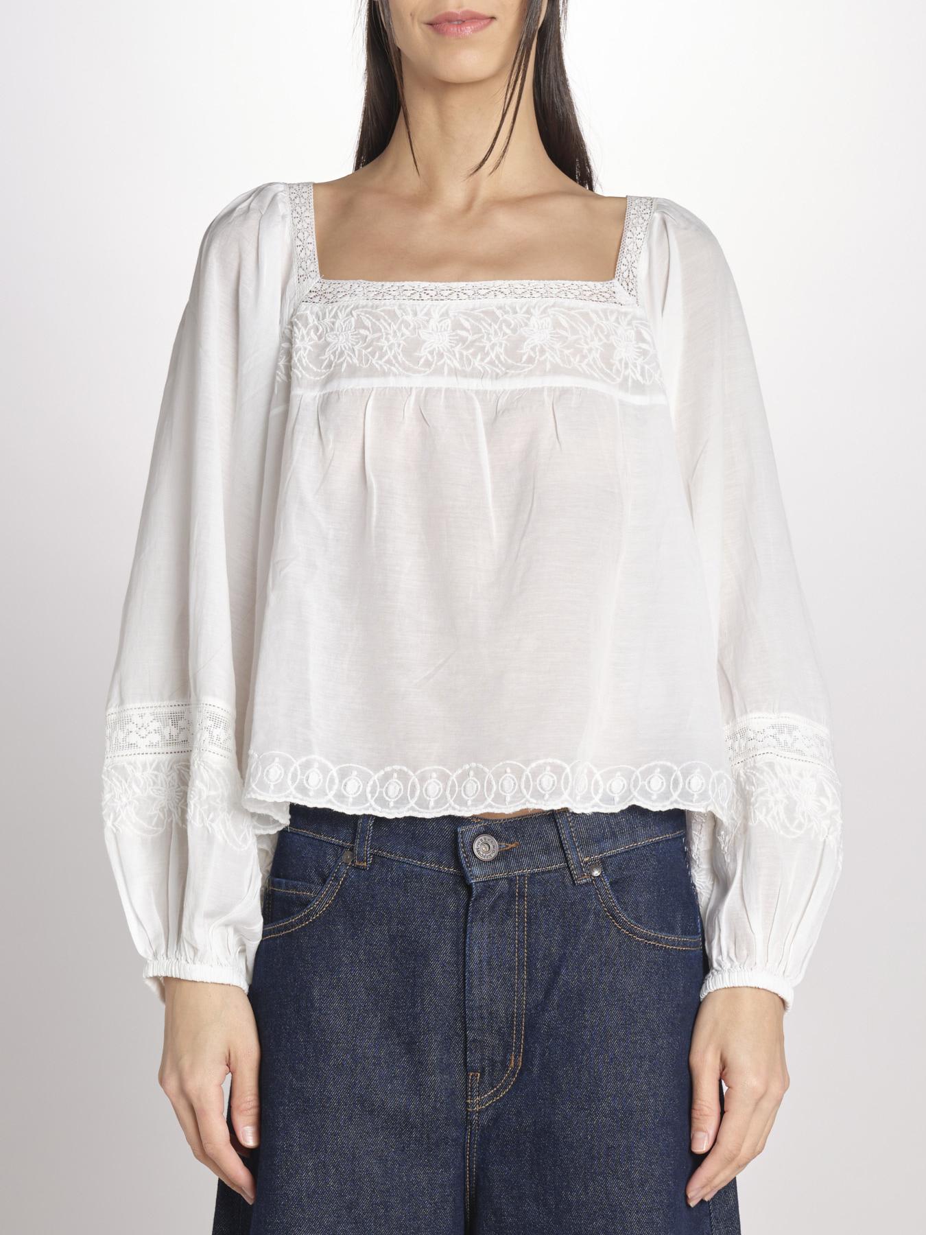 Camicia con scollo quadrato GIOVANNA 2HVA27-V09848 BLANC vanessa bruno 