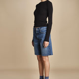 bermuda in denim THE UNDERCOVER BERMUDA SHORT4862 259 mother 