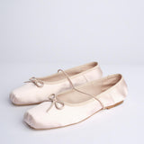 MIGNON ballerina in raso con punta quadrata F846SE1 BLS studio AMELIA 