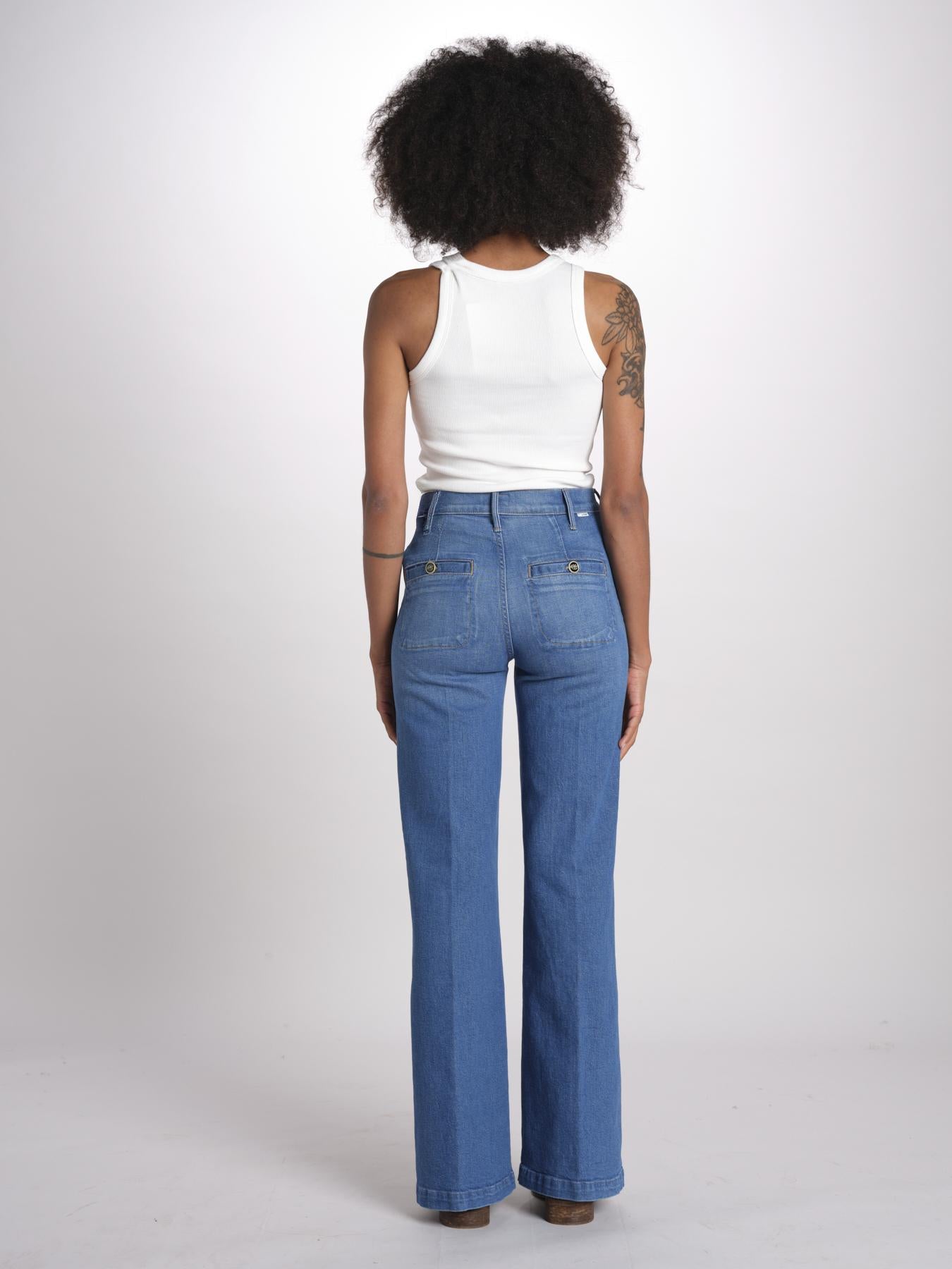 STASHED HUSTLER ROLLER SNEAK denim con taschine e bottoni 12238-1423 STESHED HUSTLER ROLLER SNEAK WKM WHISK ME AWAY mother 