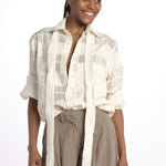 Camicia Jacqard galles ROB SHIRT WHITELACE jejia 