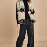 gilet in ecopelliccia AURA BEIGE mes demoiselles 