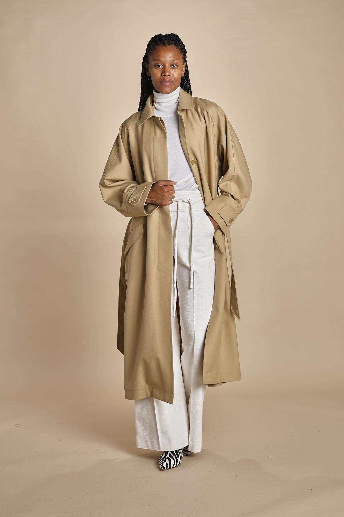 trench oversize con tasche OVERSIZED TRENCH E20FM04 NS91 CAMEL martin grant 