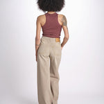 Pantalone diritto CLARA DENIMCOLOUR BEIGE true avenue 