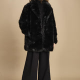 cappotto in ecofur. ANASTASIA NOIR giovanni paris 