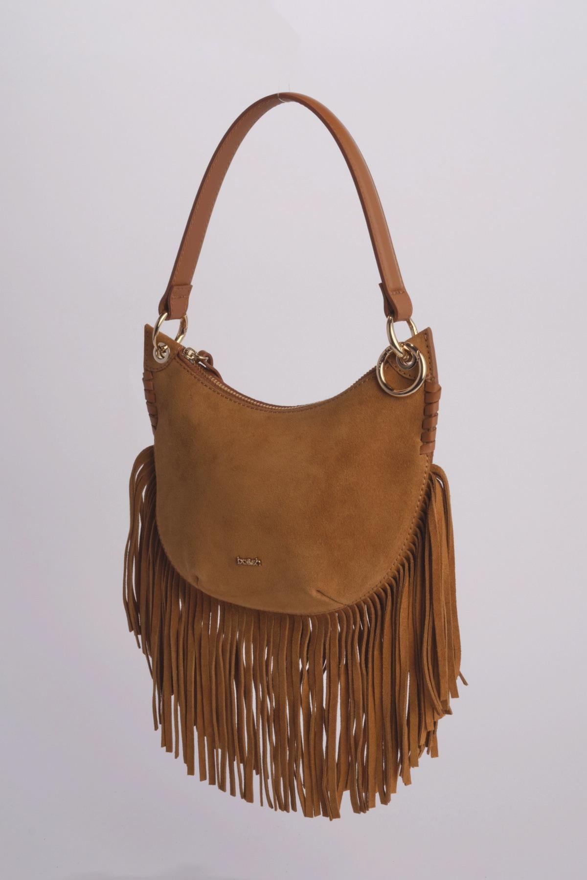 Borse piccola con frange SWING T FRANGE COGNAC ba&sh 