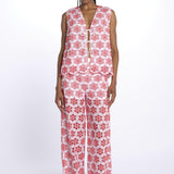 Gilet BAO TOP ricamo fiori S25016 EYELETRED sundress 