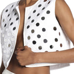 Gilet NEW GITA con specchietti NEW GITA WHITE laurence bras 