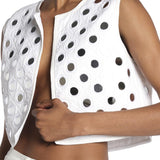 Gilet NEW GITA con specchietti NEW GITA WHITE laurence bras 
