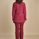 camicia da uomo in seta JOE  JF009423 0518 RUBY joseph 