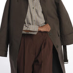 Trench lungo con cintura INNIS1562 MOSSBLACK studio nicholson 