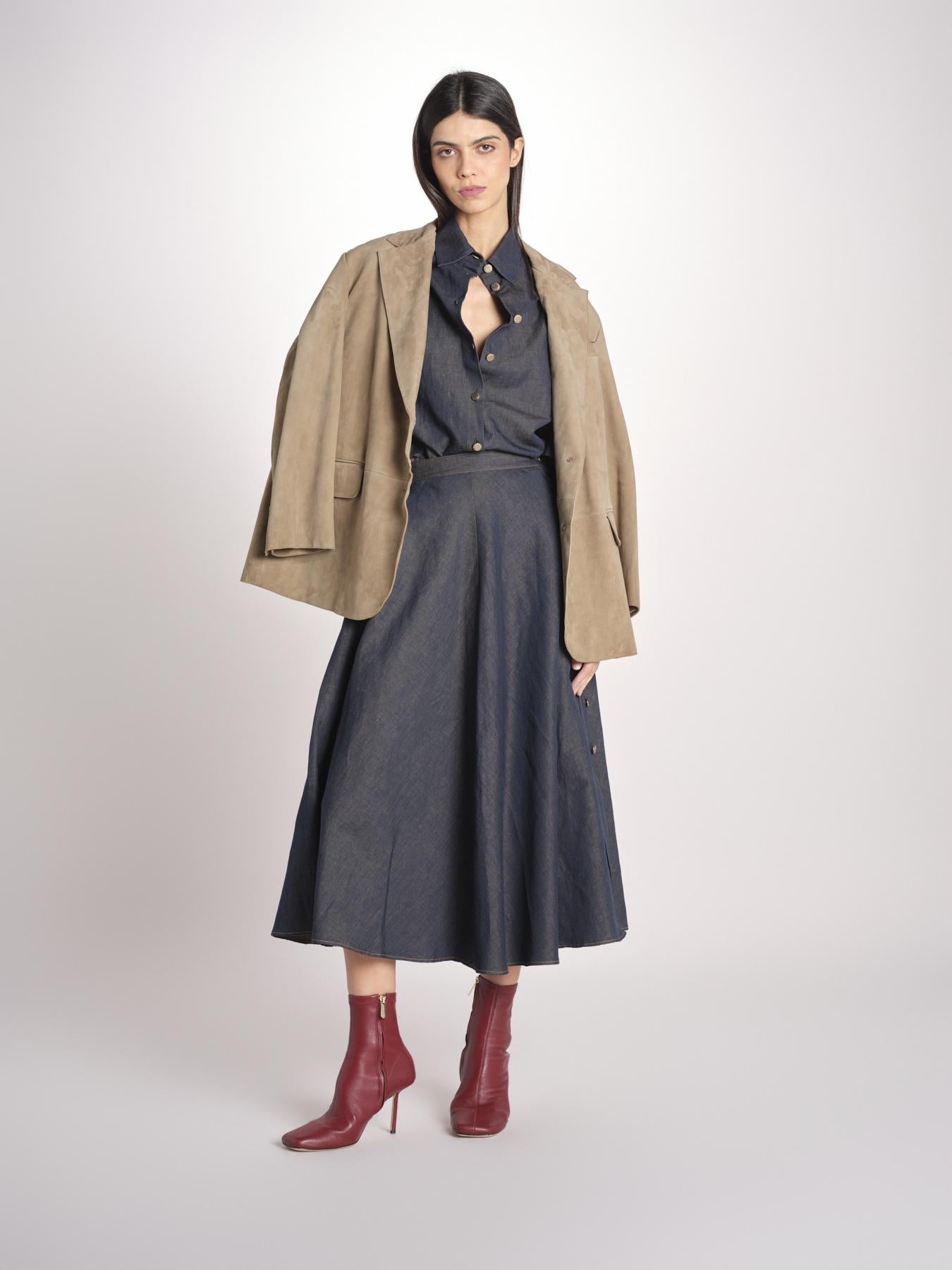 gonna a ruota in denim leggero JOANNA 11209 356 606 quelledue 