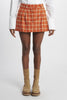 Scottish pleated mini skirt