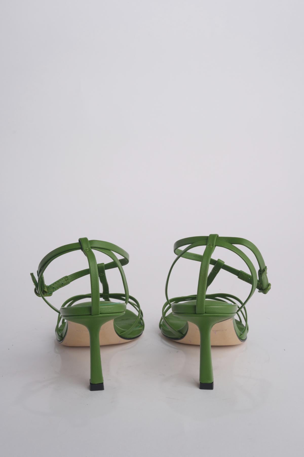 Sandalo AVIARY 70 HEEL F836CFS GREEN studio AMELIA 