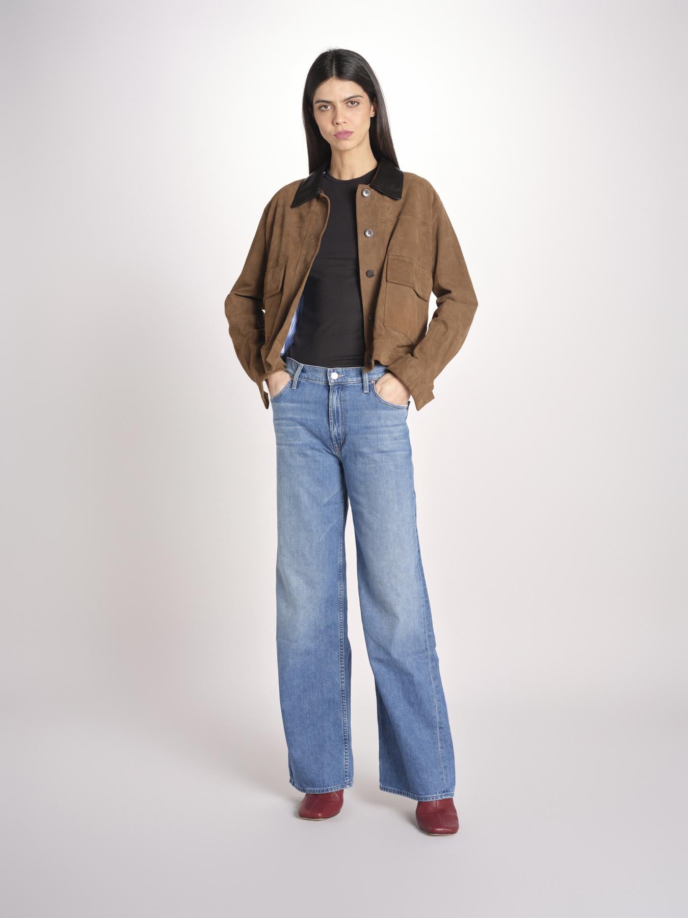 denim dritto a vita bassa 12488-1230 HUF HIT SHUFFLE mother 