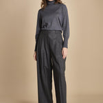 pantalone in flanella con pinces FLANNEL TAILORING 5101FLT CHACROLAT CH023 phillip lim 