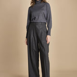 pantalone in flanella con pinces FLANNEL TAILORING 5101FLT CHACROLAT CH023 phillip lim 