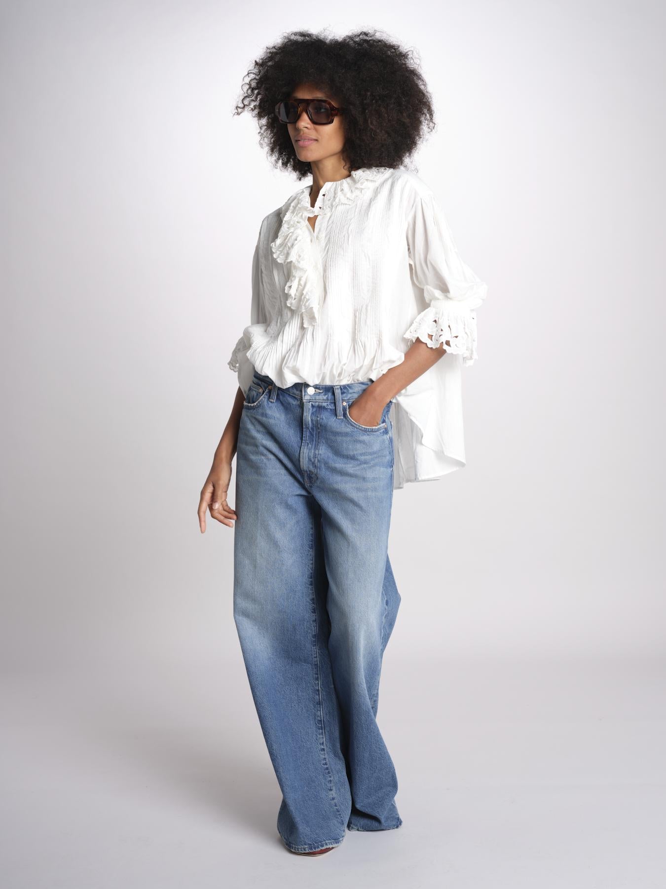 camicia con rouge POEMA SH005 ECRU laurence bras 