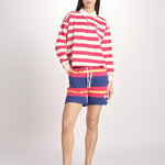 polo a righe maniche lunghe 8475-2020 THE BOXY MATCH GOR TANGO RED.CREAM mother 