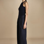 NOEMI pantaloni tela lana NOEMI NAVYBLUE true avenue 