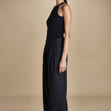 NOEMI pantaloni tela lana NOEMI NAVYBLUE true avenue 