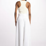 1306L pantaloni pences lino enzimato 1306L WHITE dusan 