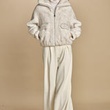 bomber in ecofur. ALBA ECRU giovanni paris 