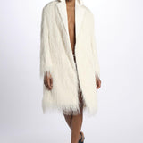 Cappotto OS FRINGE frange 80199FRG IVORY phillip lim 