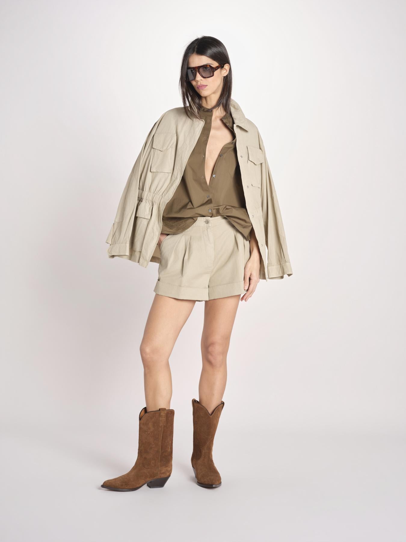 bermuda con risvolto 0222 85047 BEIGE aspesi 