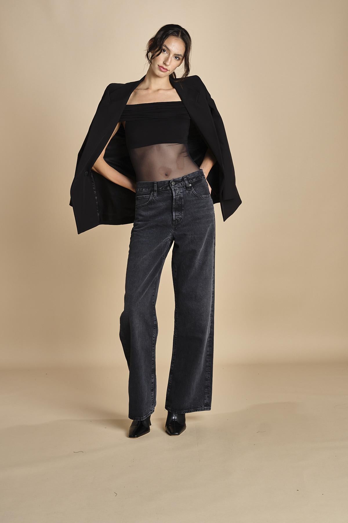 LIBRA BODYSUIT body in jersey con spalle fuori LIBRA BLACK undress code 