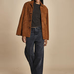 t-shirt a cortina con manica corta THE RIB BABY TEE WE25JKT012 COFFEE frame 