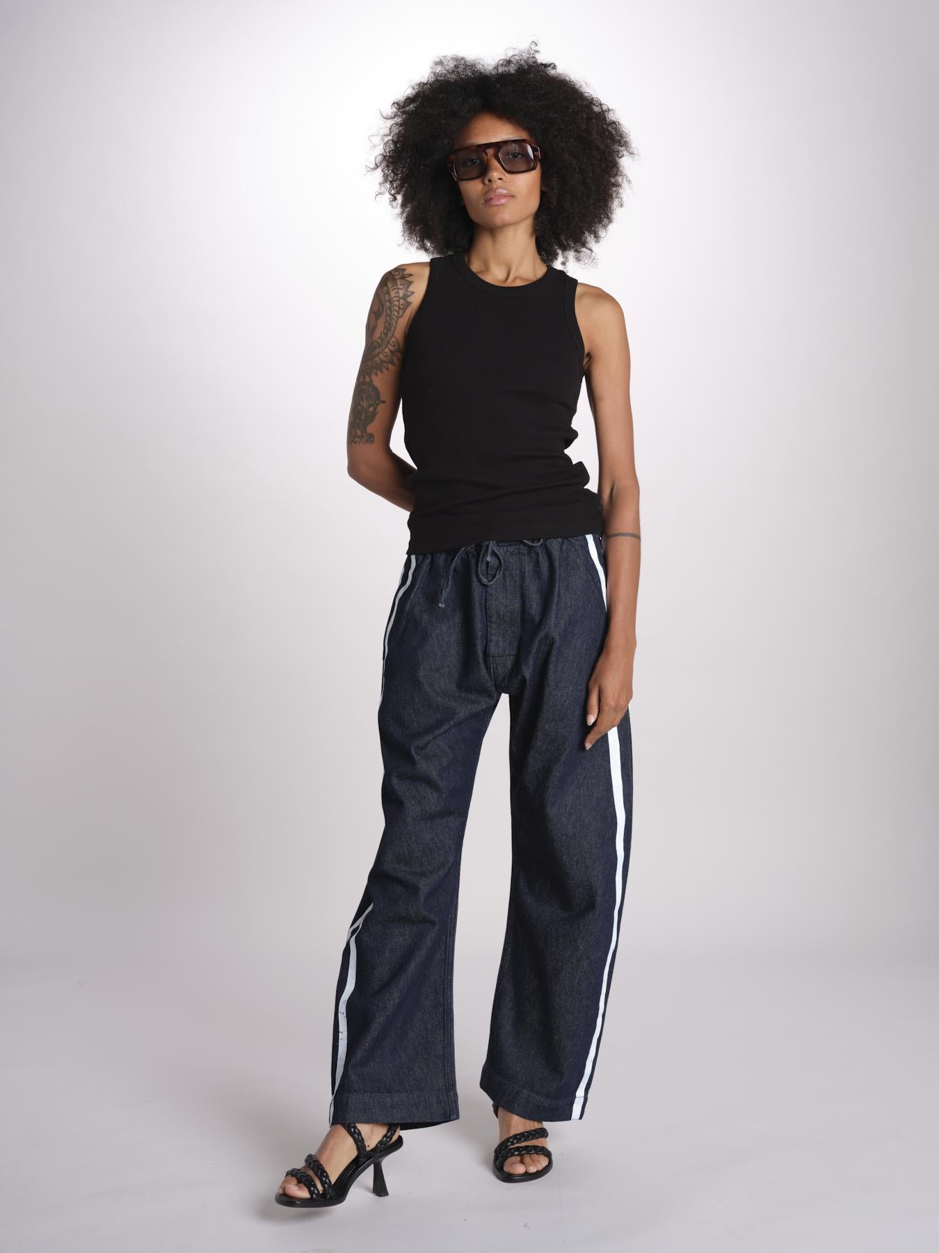 canottiera a costine JF009683 BLACK joseph 