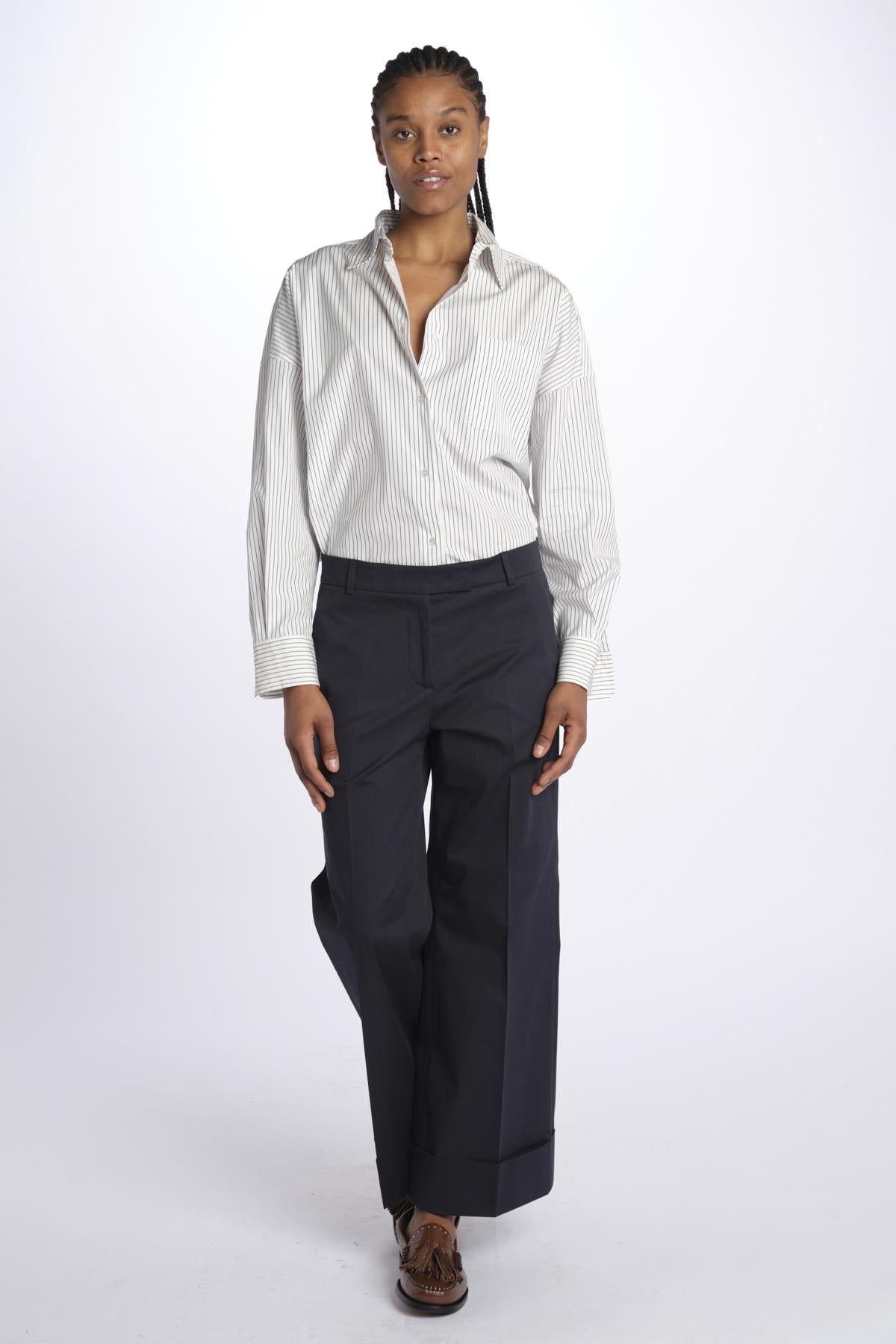Pantalone MELODIA cropped risvolto MELODIA65254 15 quelledue 