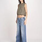 t-shirt s/m con elastico fondo VILLENA 026TS567JE MILITARE woc 