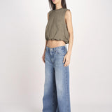 t-shirt s/m con elastico fondo VILLENA 026TS567JE MILITARE woc 