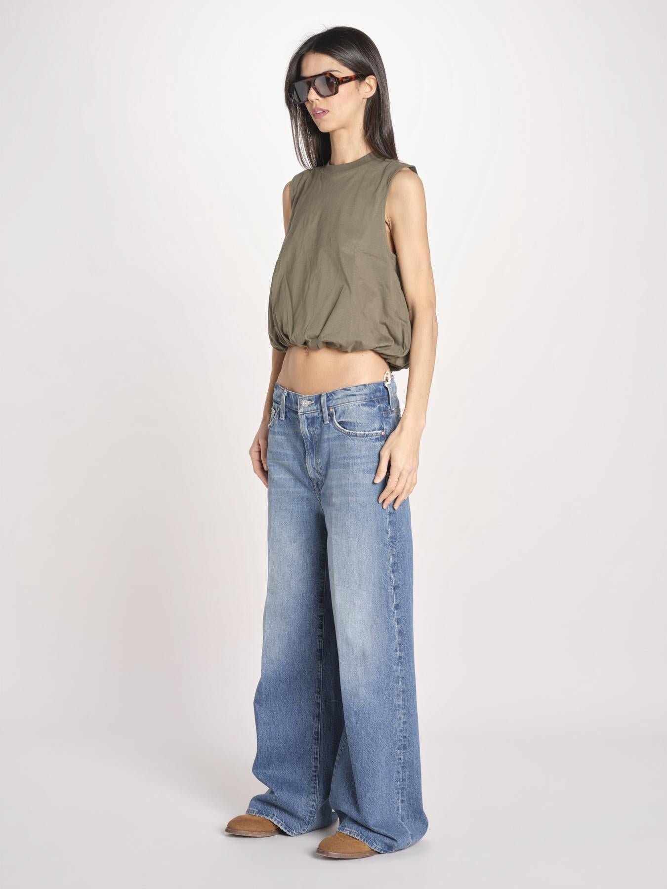 t-shirt s/m con elastico fondo VILLENA 026TS567JE MILITARE woc 