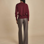 girocollo over in lana merino MIL LAU5BIS E14015 BORDEAUX milaura 