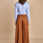 pantalone over con nervature in gabardine ORIANA 540339 26 quelledue 